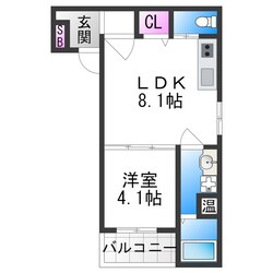 F asecia 日の華の物件間取画像